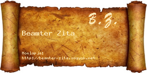 Beamter Zita névjegykártya